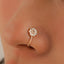 Floral Zircon U-Shape Nose Studs