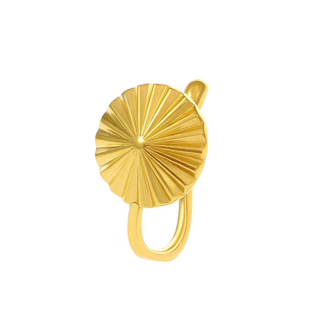 Geometric Floral U-Shape Nose Studs