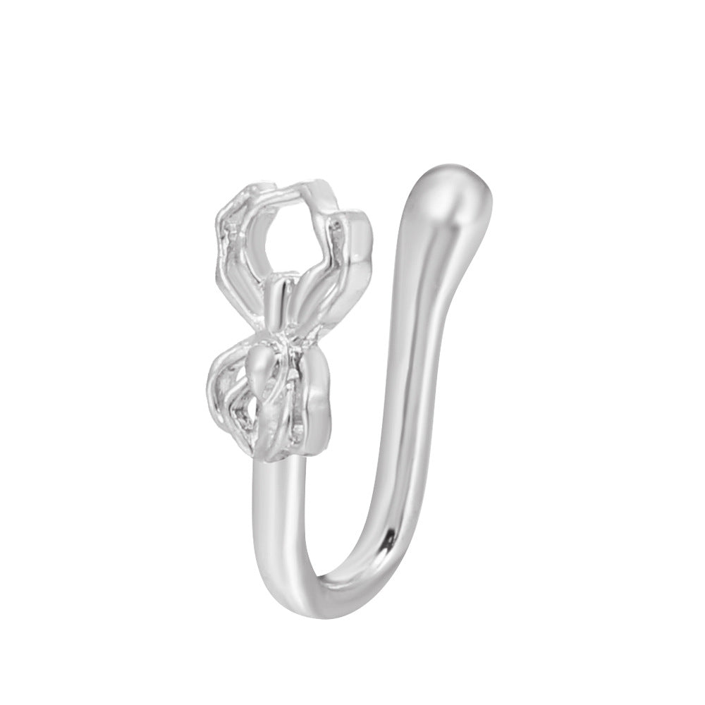 Animal Zircon U-Shape Clip-On Nose Studs