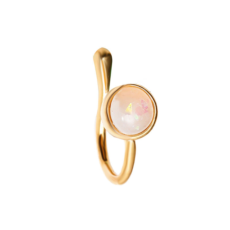 Floral Snake U-Shape Clip-On Nose Studs