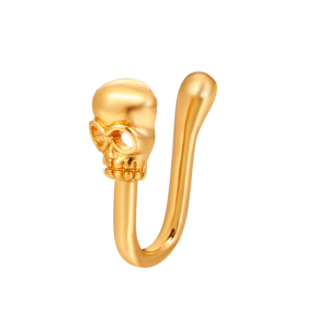 Animal Zircon U-Shape Clip-On Nose Studs
