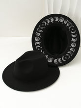 Gothic Hand-painted Moon Decorated Hat