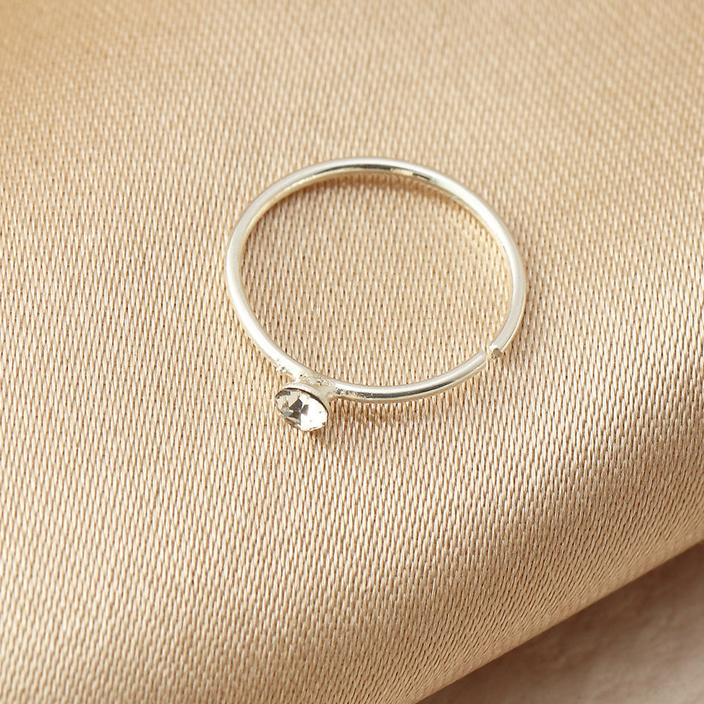 Circular Clip-On Nose Studs