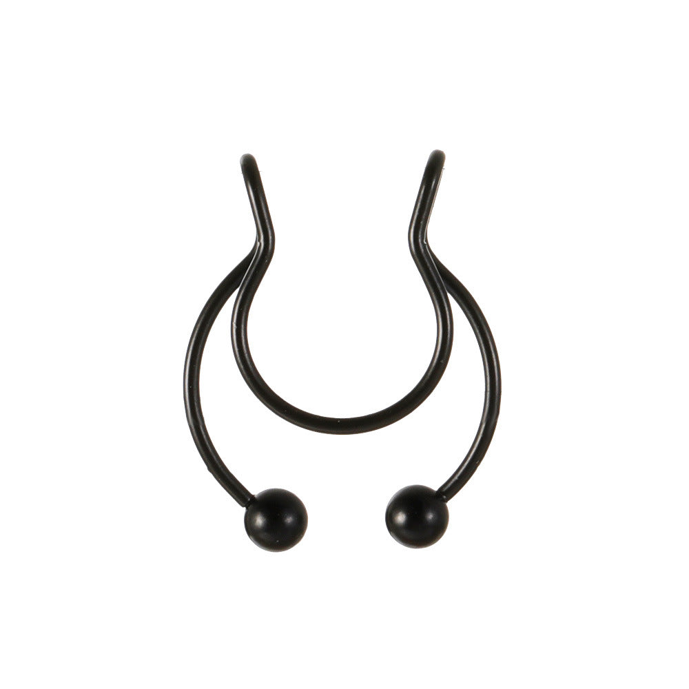 Stainless Steel U-Shape Clip-On Nose Studs