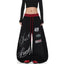 Graffiti Print Wide Leg Pants