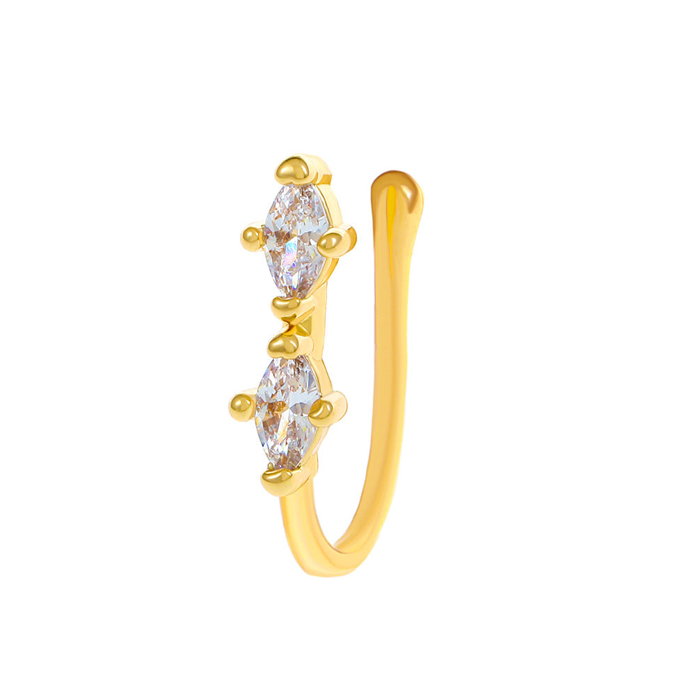 Creative Zircon Animal U-Shape Nose Studs