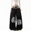 Leopard Double Waist Wide Leg Pants