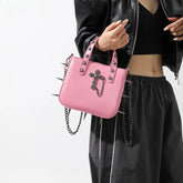 Punk Rivets Y2K Aesthetic Korean Gothic Casual Vintage Crossbody Shoulder Bag Halloween