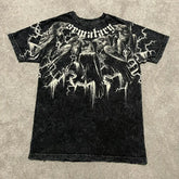 Gothic Print Short Sleeve T-shirt
