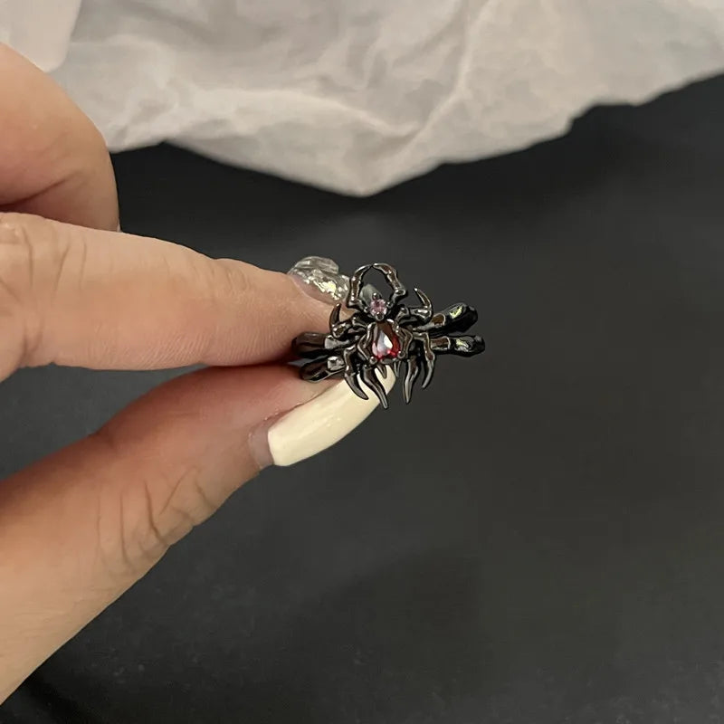 Vintage Angel Silver Gothic Ring