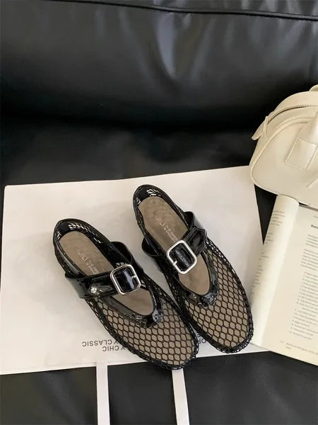 Ballerinas Woman 2024 Round Toe Casual Sneaker Summer Flat