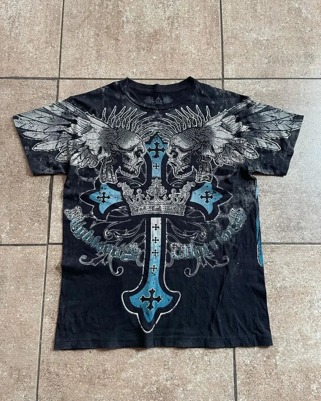 Americana Print Slim Fit Cotton T-shirt