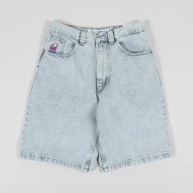Hip Hop Embroidered Baggy Short