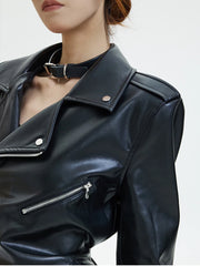 Black Structured Shoulder Jacket
