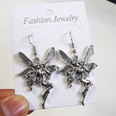 Vintage Fairy Wings Grunge Hanging Earring