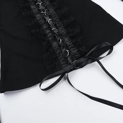 Dark Elegant Lace Blouse