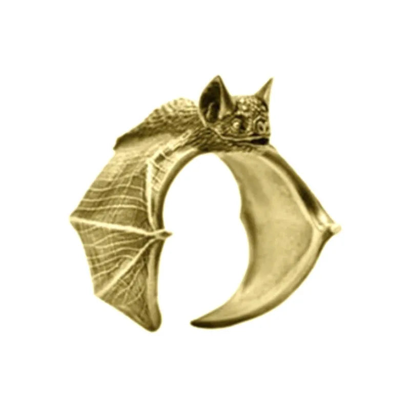 Vintage Halloween Bat Gothic Ring
