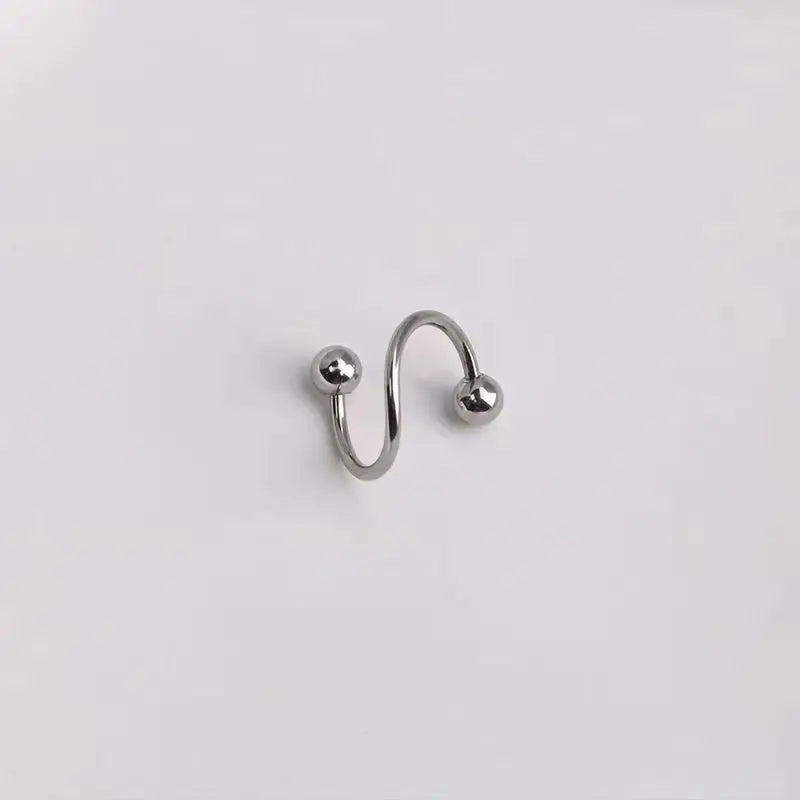S-Shape Vajinal Helix Lip Stud