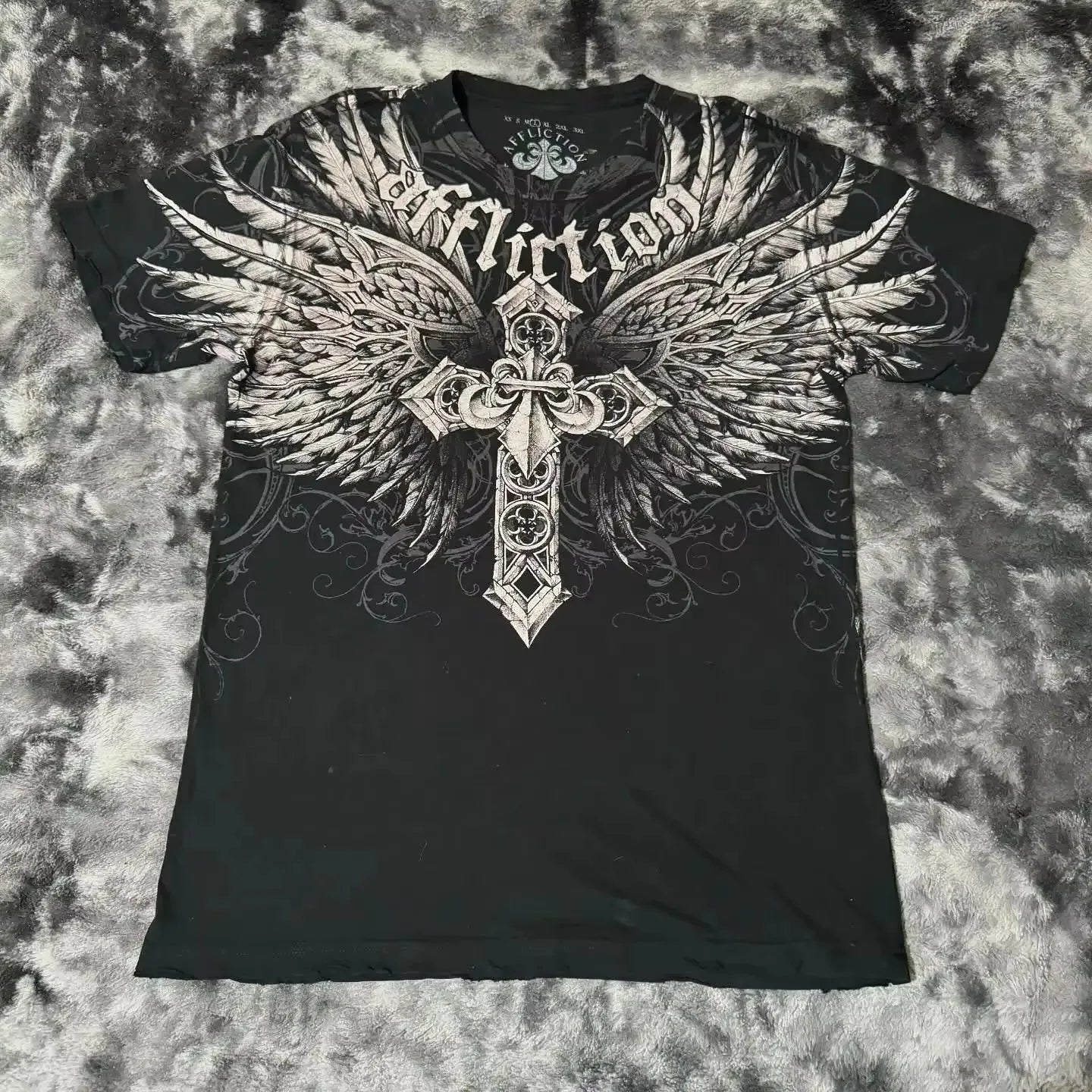 Skull Cross Print Graphic T-shirt