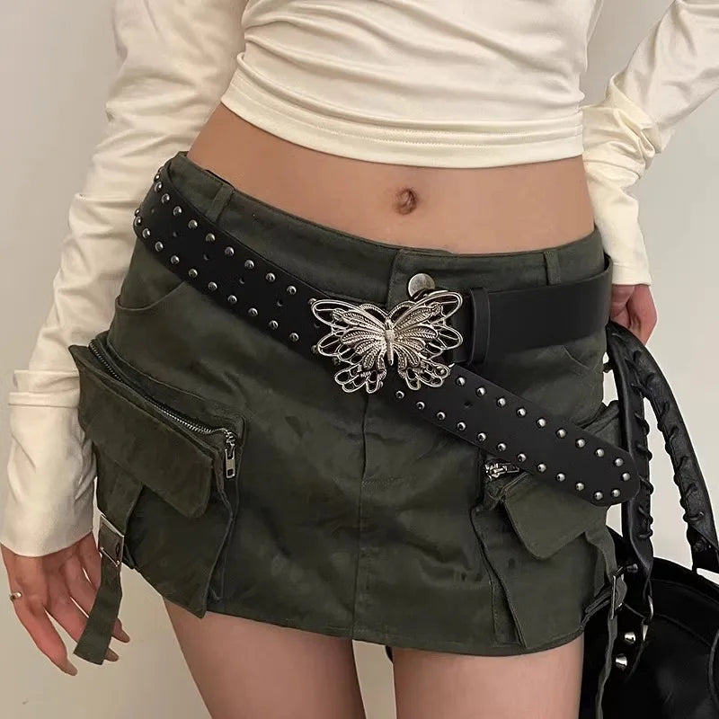 Hollow Bow Gothic Punk Style Belt