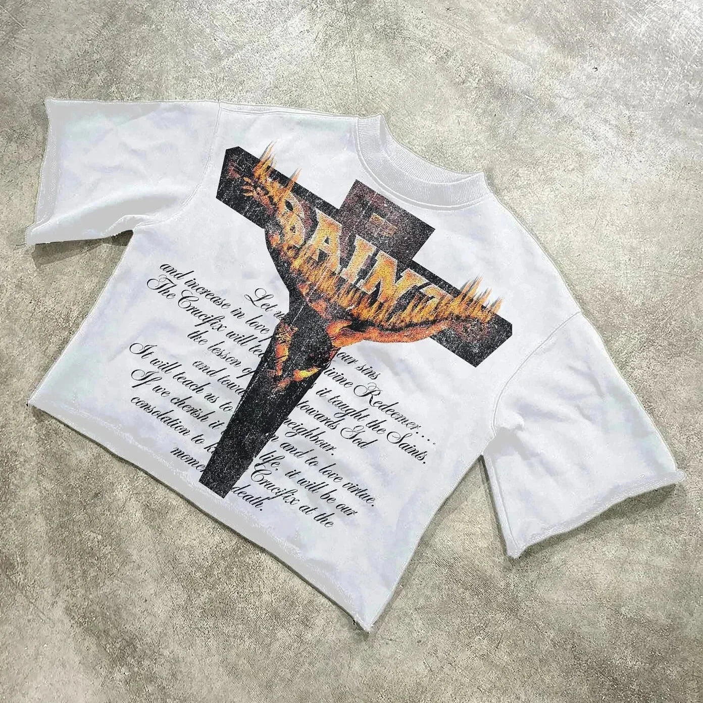 Retro Art Graphic Cotton Oversized T-shirt