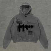 Gothic Fashion Pattern Oversized Hoodie