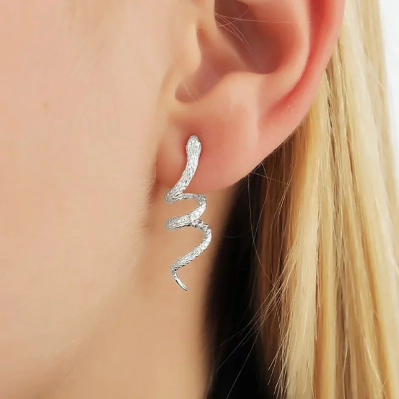 Exaggerated Snake Irregular Hanging Earring