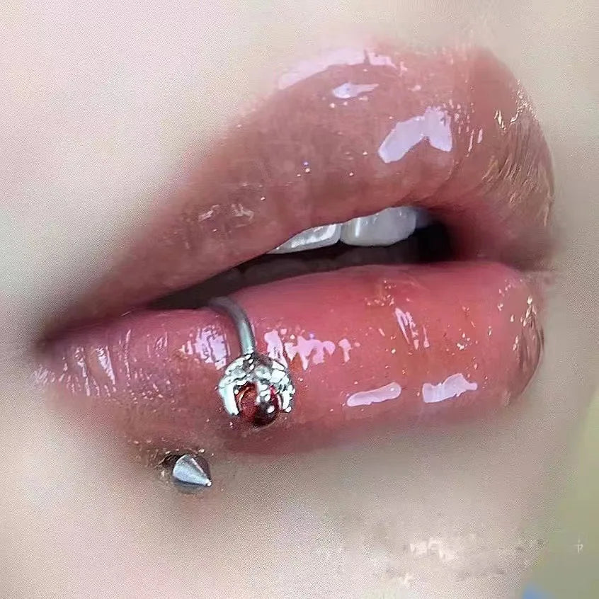 Punk Dragon Claw Opal Lip Stud