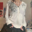Gothic Rhinestone Zip Hoodie