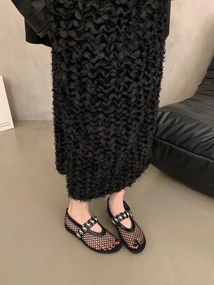 Ballerinas Woman 2024 Round Toe Casual Sneaker Summer Flat