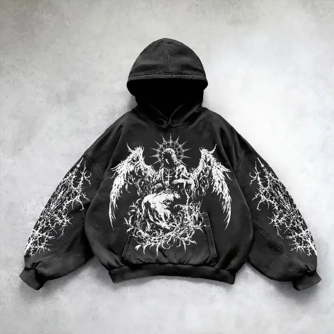 Y2K Gothic Hip Hop Hoodie