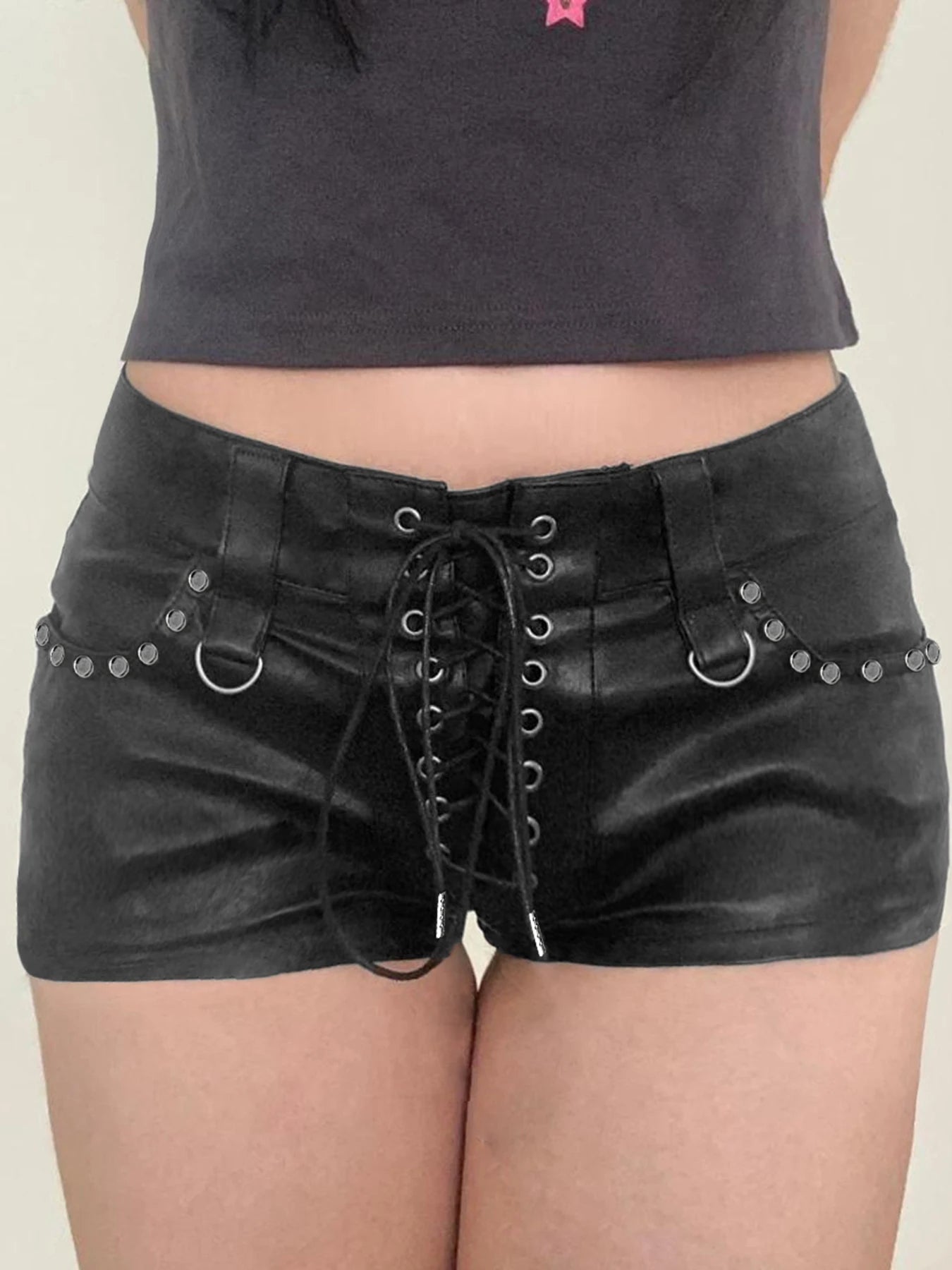 Lace Fringed Denim Short