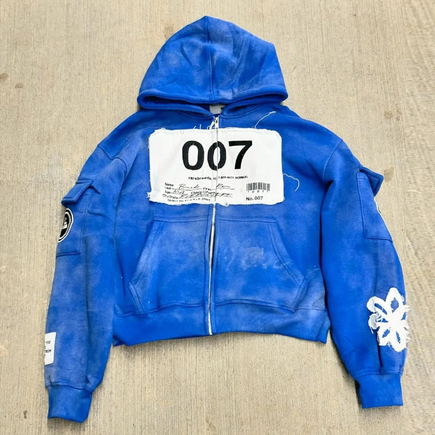 Gothic Zipper Spliced Retro Hoodie