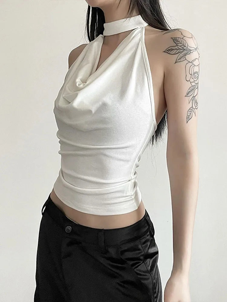 Simple Casual Cool Confident High Street Crop Top