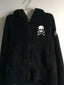 Gothic Cross Skull Zipper Hoodie