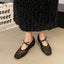 Mesh Lace Breathable Embroidery Comfort Mary Jane Flat