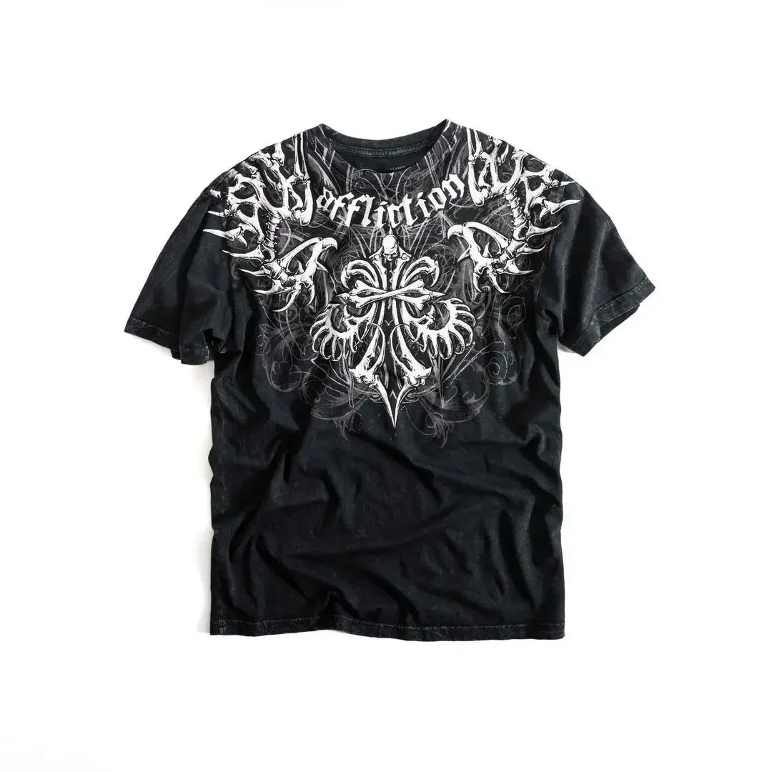Goddess Print Vintage Cotton T-shirt
