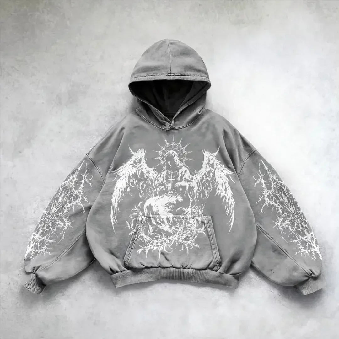 Y2K Gothic Hip Hop Hoodie