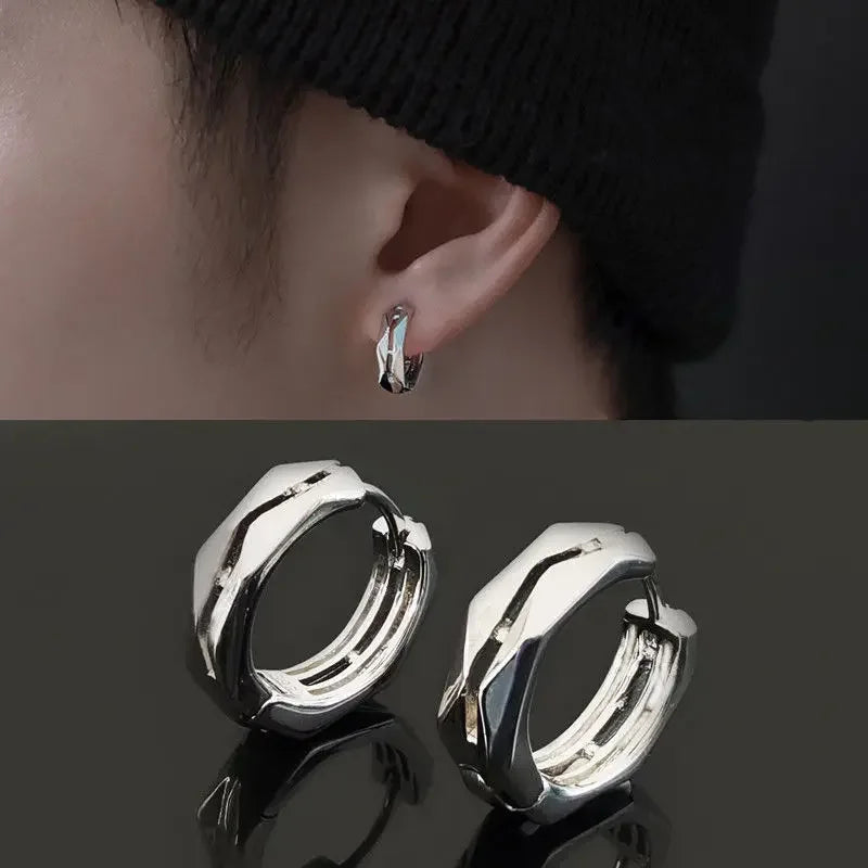 Gothic Black Skull Awl Rock Statement Earring
