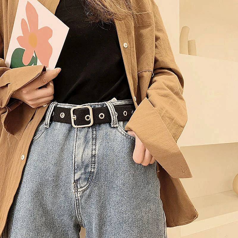 PU Gothic Leather Pin Buckle Belt