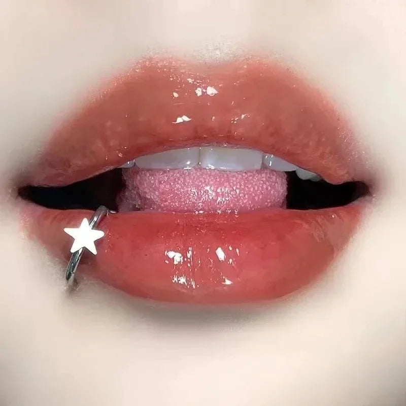 Spike Thorn Snake Bites Hinged Steel Lip Stud