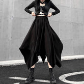 Irregular High Waist Long Skirt