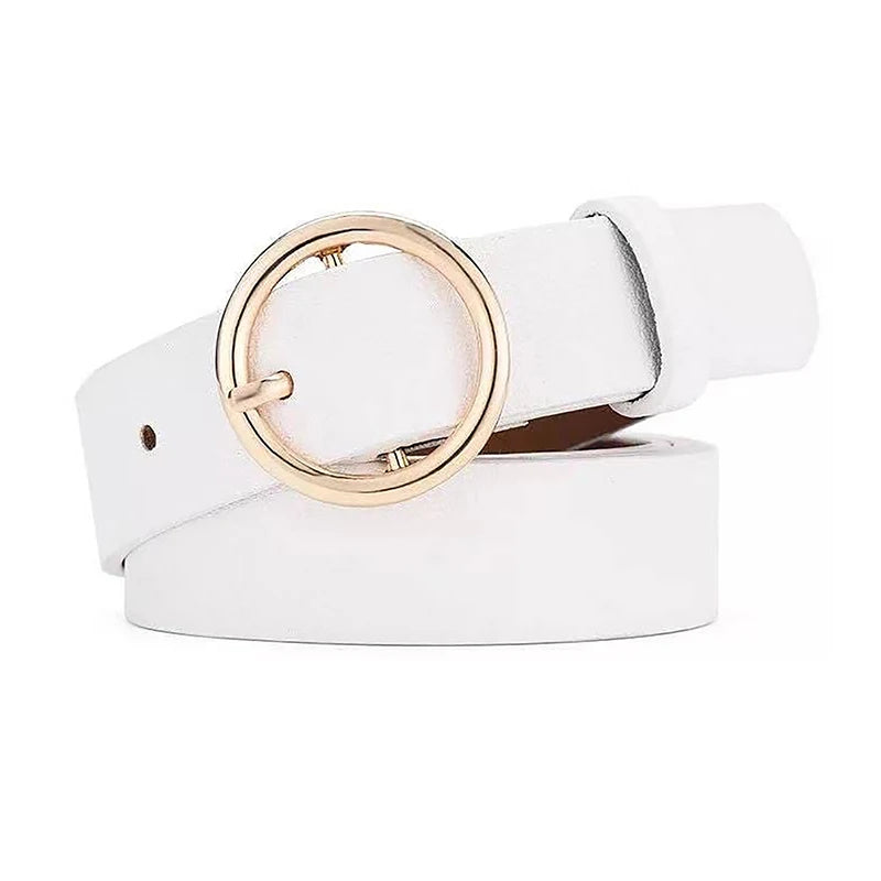 PU Gothic Leather Pin Buckle Belt