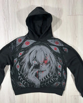 Y2K Gothic Cartoon Zipper Hoodie