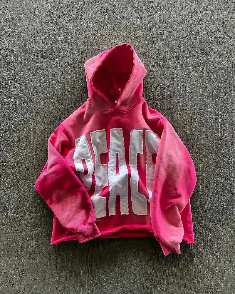 Gothic Flash Diamond Patch Hoodie