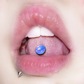 Multi-Color Glitter Bright Film Tongue Ring