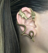 Gothic Dragon Wrap Retro Animal Stud Earring