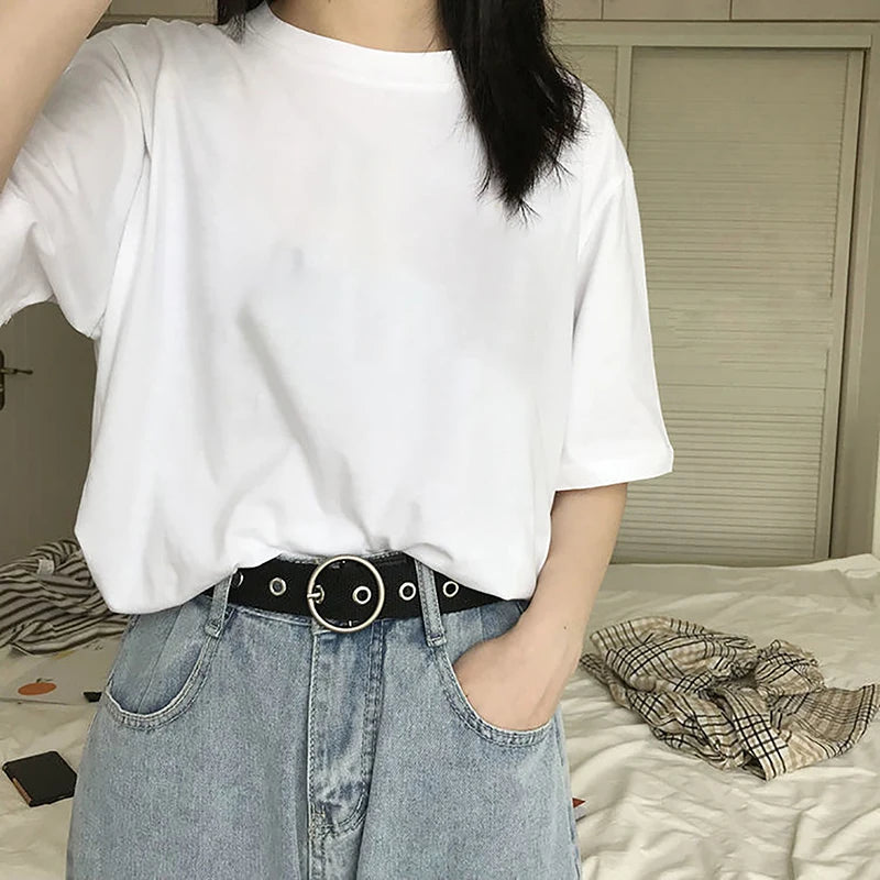 PU Gothic Leather Pin Buckle Belt