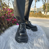 Gothic Lace-Up Ankle Rock Sneaker