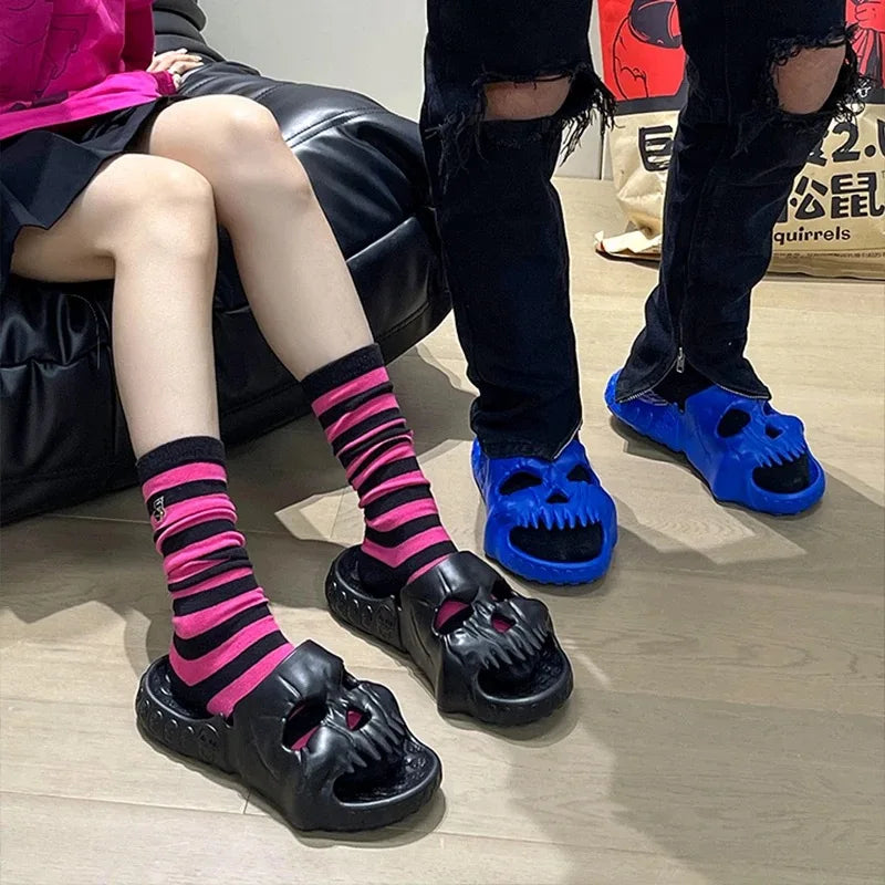 Skull Gothic Platform Sandal